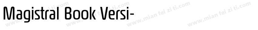 Magistral Book Versi字体转换